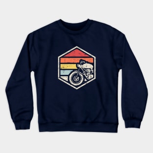 Retro Badge Biker Dark Crewneck Sweatshirt